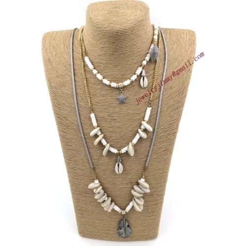 2015New personalized handmade vintage jewelry wholesaler past present future necklace Necklaces Multi-Layer Necklaces for women