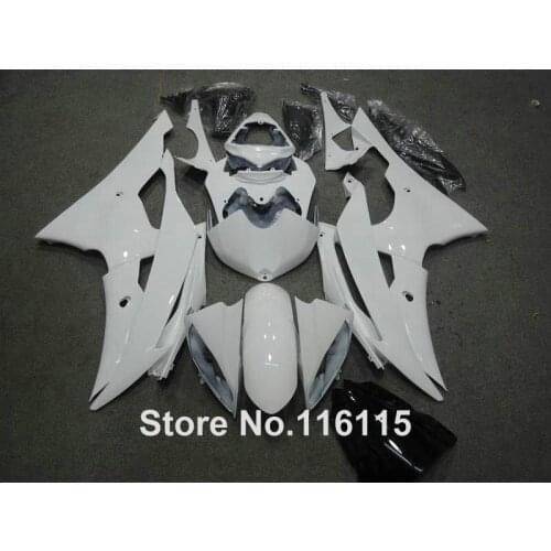 Plastic fairings set for YAMAHA R6 2008 - 2013 2014 black white YZF R6 08 09 - 14 fairing kit #2166 Full injection