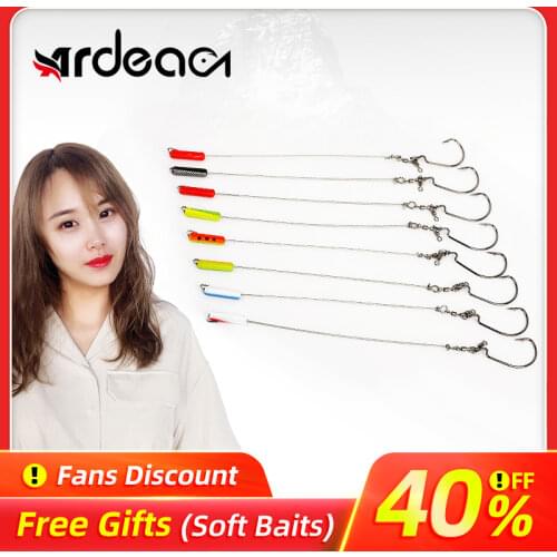 Ardea Hook Wire group Crank single hook Wire line fishing set Double swivel Sequins with droplets Baitfishing Fishing Tackle