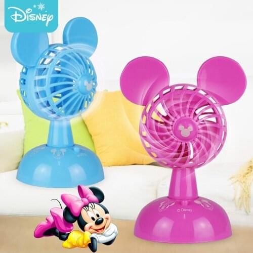 Disney Cartoon Mickey Mouse Desktop Fan Version Mini Fans Rechargeable Handheld Removable Super Wind Silent Fan Cooler for Home