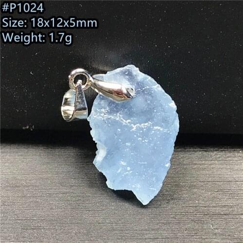Necklace Pendant Natural Ocean Blue Aquamarine Stone Jewelry For Women Man Crystal Stone 37x24x12mm Beads Oval Gemstone AAAAA