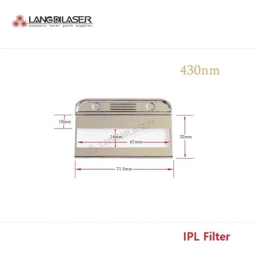 430nm optic filter , optic filters for IPL lasers , Skin Rejuvenation filter , IPL , OPT , SHR laser filters
