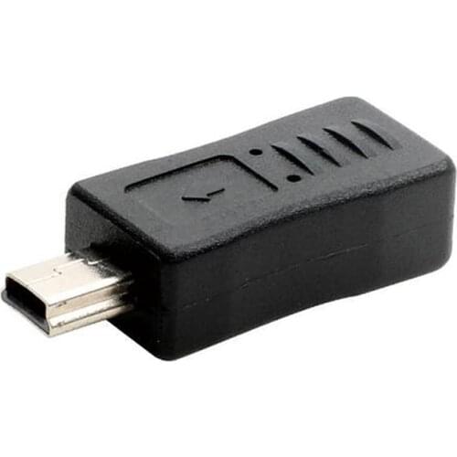 1 PC Portable Black Micro USB Female to Mini USB Male Adapter Charger Converter Adaptor