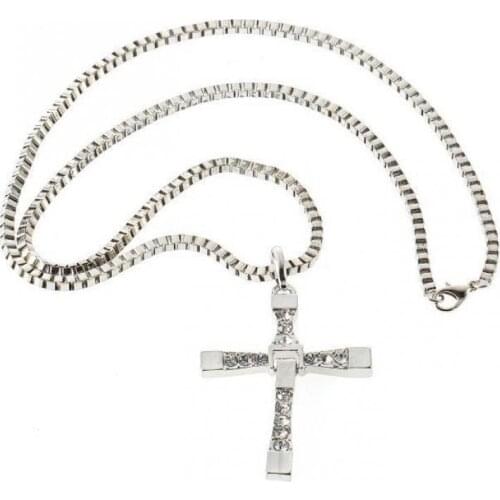 Fast And Angry Necklace, Men Cross Necklace, People Praying Sacred Dominican Jesus Necklace Big Discounts Gift Colar Masculino