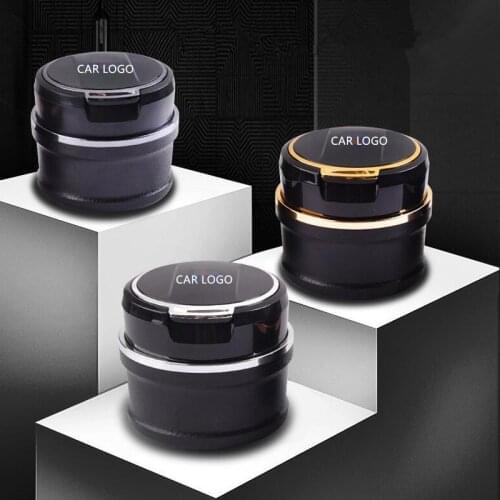 For Kia Ceed Sportage 2019 Carens 4 K7 Rio 2 3 3 Ray 2013 Cadenza Optima Stinger Car Led Logo Creative Personality Ashtray Dustb