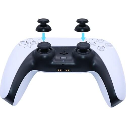 2 PCS Plastic 3D Analog Joystick Thumb Stick Grip Caps for Play Station5 PS5 Gamepad Controller Thumbsticks Game Repair Parts