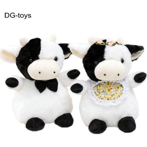 2021 cows Year Cattle plusn Toy New Year Couple milk Cow Plushie Doll Stuffed Animals Doll happy new year Xmas gift for Kids