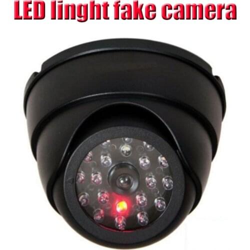 New Smart Indoor Outdoor Dummy Surveillance Camera Fake CCTV Security Camera Home Dome Waterproof With Flashing Red LED Lights