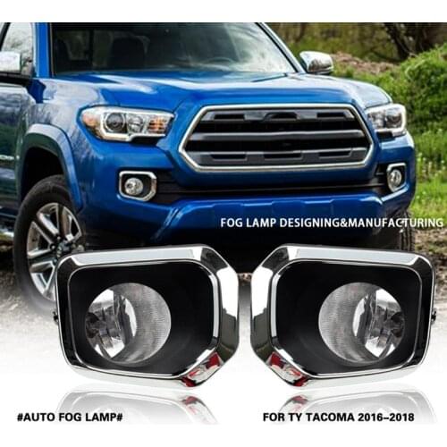 Car Front Bumper Fog Lights Lamps with Switch LH+RH for Toyota Tacoma Pickup 2016-2020