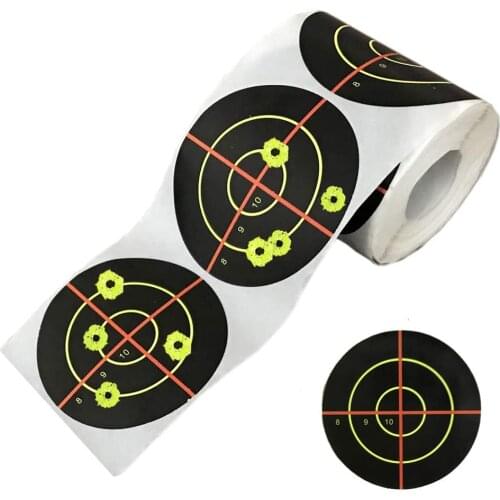 Splatter Blossom Target Stickers, Pattern 8910 Cross, Diameter 3"/7.5cm, Shooting Target, Outdoor and Indoor Sport, 250 Pcs/Roll