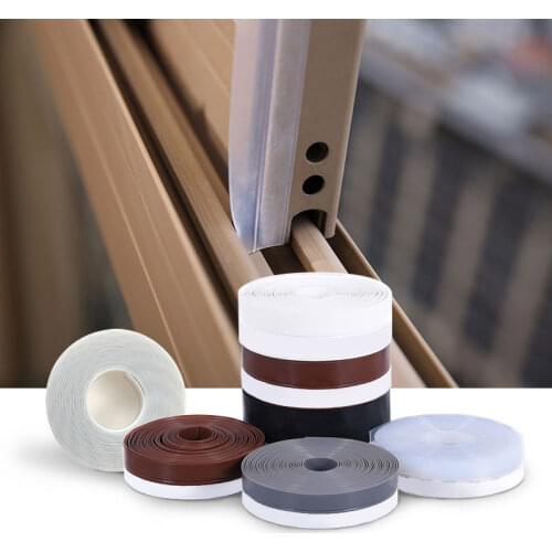 3Meter Self Adhesive Seal Strip for Window Door Bottom Silicone Rubber Seal Weathering Strip Door Window Protector Sealing Tape