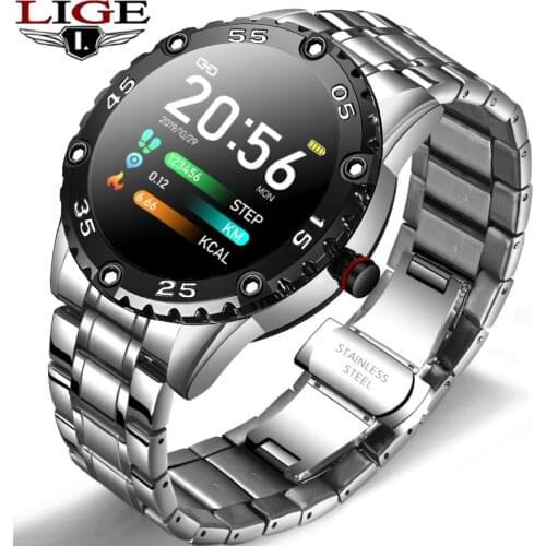 LIGE Smart Watch Men IP67 Waterproof Sport Watch Call reminder Alarm reminder Heart Rate Smartwatch For Huawei Xiaomi IOS Phone