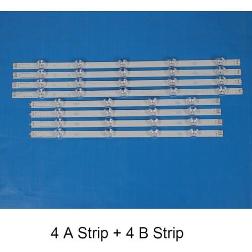 8 Piece/Set LED Backlight Strip For LG 47LB551U 47LB551V 47 inchs Aluminum TV Backlight LED Bands Bars Lamps