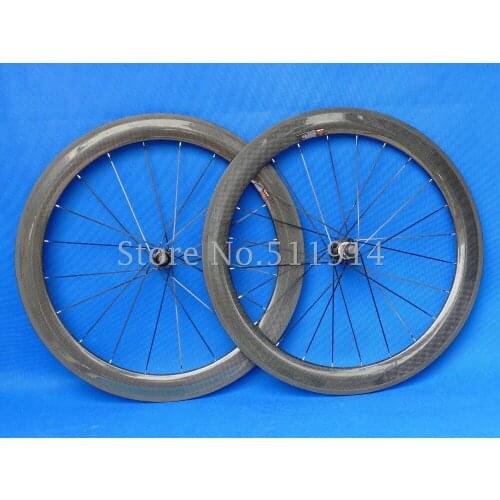 Toray Carbon Fiber Matt Glossy 700C Tubular Wheelset 60mm Road Bike Wheel Rims 20.5/23/25mm Width