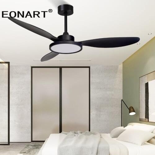 52 Inch Fashion Plastic Blade Ceiling Fan With Lamp Decoration Living Room Ceiling Fan With Remote Control Ventilador De Techo