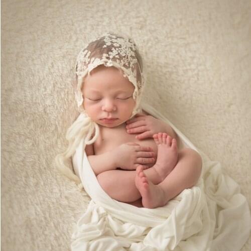 Top Quality Newborn Baby Girls Toddler Infant Lace Bonnet Beanie Hat Cap Photography Props