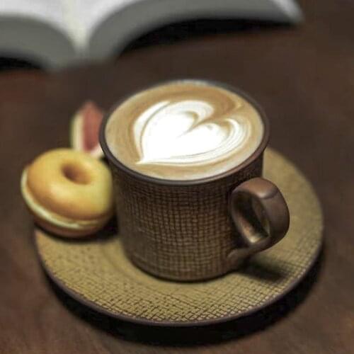 Japanese Coffee Cup Modern Design Stoneware Unbreakable Porcelain Tea Cup Handpainted Filizanki Do Kawy Kitchen Supplies AB50BZ