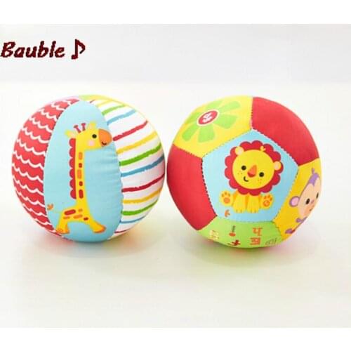 0-12 Months Baby Toys Animal Ball Soft Stuffed Toy Balls Rattles Infant Babies Body Building Ball
