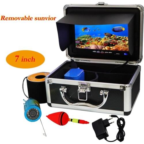 12 PCS Infrared LED Fish Finder Underwater Fishing Camera 7 Inch Waterproof Underwater Ice fishing camera