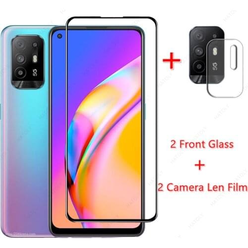 2PCS For OPPO Reno5 Z Glass for Reno5 Z Tempered Glass Film Screen Protector HD Camera Len Film for Reno5 Lite K F 4G 5G