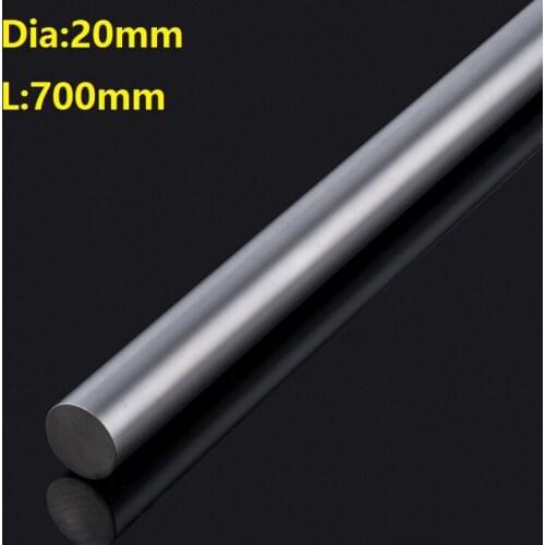 4pcs/lot 20mm linear shaft 700mm long 20x700mm chromed plated hardened shaft rod bar CNC parts