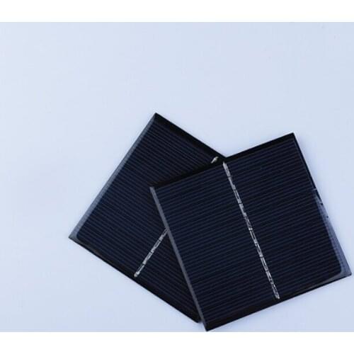 5V 0.8W Polycrystalline Solar Cell DIY Solar Panel Battery Charger Education Kits Epoxy 80*80MM 2pcs Free Shipping
