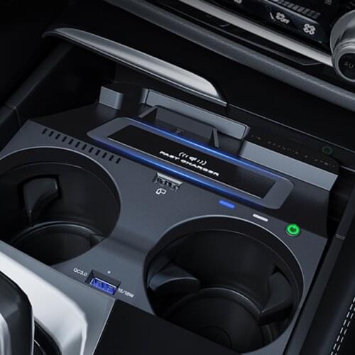 For BMW G30 G32 G38 6GT 5 6 Series accessories 15W QI car wireless charger phone charger fast charging plate charging holder