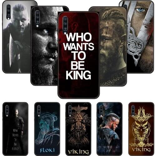 Phone Case For Samsung Galaxy A 50 51 71 70 7 5 10 20 30 40 41 21 S E Black Cover Prime 3D Waterproof Tpu Viking Symbols