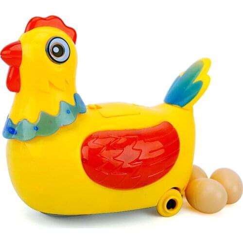 Electric Hen Laying Eggs Toy For Kids Hen Laying Eggs Walking Toy With Colorful Light And Music Interactive Toys High Quality