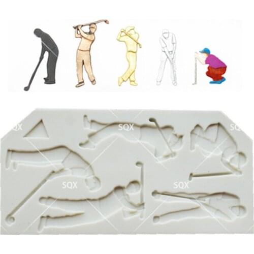 Golf Fondant Cake Baking Molds,Moule Silicone,Cake Decorating Tools Pastry Tools Kitchen Accessories SQ1792