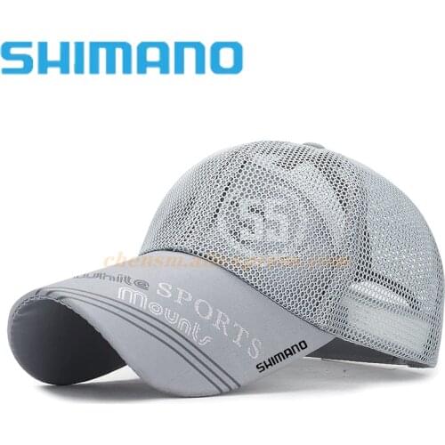 Shimano Fishing Hat Mens Outdoor Sun Protection Sunshade Fishing Hat Sports Quick-drying Hiking Riding Hat Baseball Net Cap