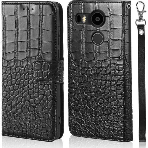 Leather Flip Crocodile skin Case For LG Angler Nexus 5X Google Nexus 8 stand Book phone Cover Magnetic card wallet Coque funda