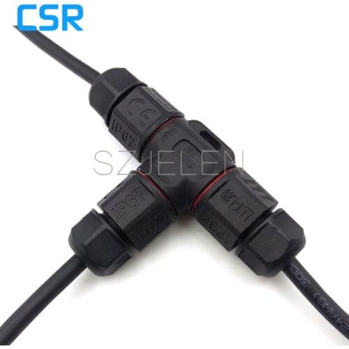 LLT L20, T-type waterproof connector 2 pin, IP67, industrial power cable connector, LED 2 pins connector, Current Rating 20A