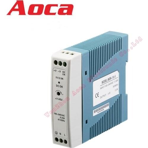 MDR-20 Single Output DIN Rail Power Supply 12V 1.6 Amp 20W For Led Strip Light ,CCTV,3D Print
