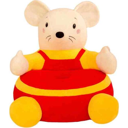 Cartoon rat baby child sofa mouse seat kindergarten small cushion plush toy big sitting pillow sofa cushion baby gift 50cm