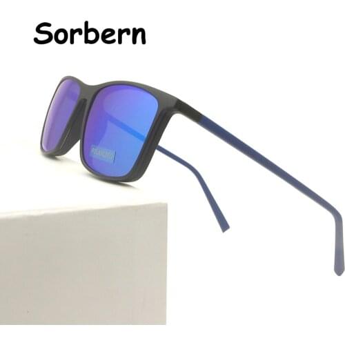 Fashion Polarized Clip On Glasses Magnetic Lens Optical Spectacle Frame Men Women Sun Glasse For Male Tr90 Square Shades Uv400