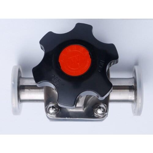 Stainless Steel SS316 Diaphragm Valve Fast-loading Tri Clamp Manual Food Grade Diaphragm Valve DN15/DN20/DN25