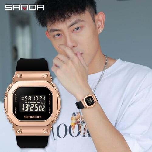 Original Brand Watch For Women Men Fashion Led Light Digital Watches Sleep Mode Alarm Clock Watch Sport Dress Wristwatch 2021