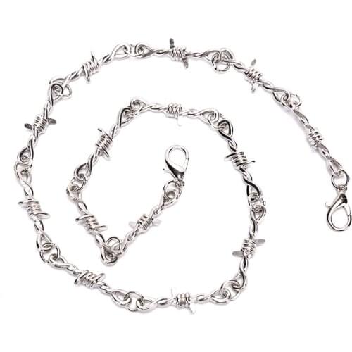 1PC Punk Hip Hop Style Unisex Chain Thorns Necklaces Harajuku Streetwear Choker Necklace Jewelry Accessories