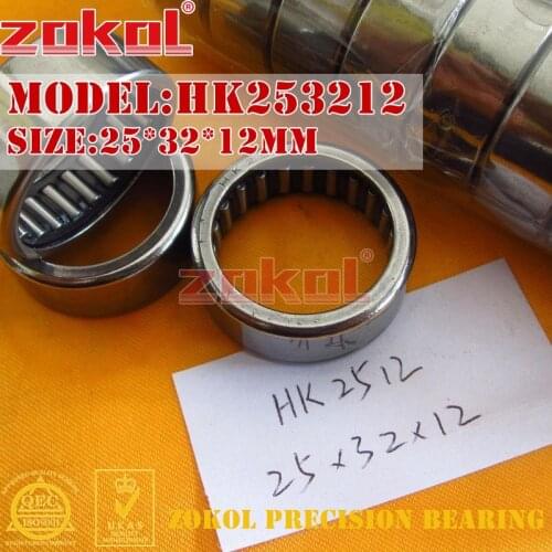 ZOKOL bearing HK253212 HK2512 HK253216 HK2516 HK253220 HK2520 Needle Roller Bearing 25*32*12/16/20mm