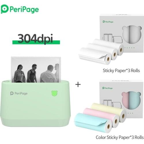 PeriPage A9 Mini Portable Thermal Printer Pocket Photo Thermal Printer 58/77mm Wireless Bluetooth connection For Android IOS