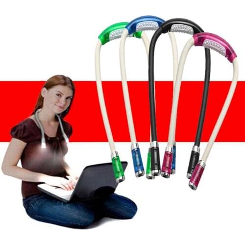 Durable Solid Battery Operated Neck Night Light LED Hanging Neck Lamp Hands-free for Camping