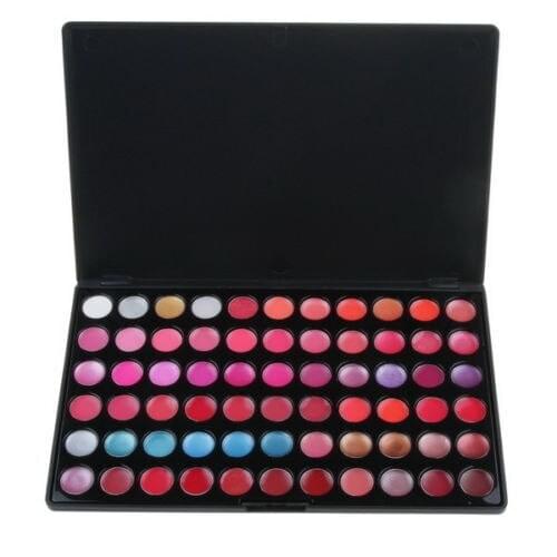 Professional Fashion Beauty 66 Color Lip Gloss Lipstick Cosmetic Makeup Palette christmas gift