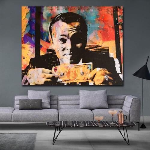 Modern Canvas Painting Abstract Printed Dropshipping Dollars Posters Prints,Custom Home Decoar Wall Art Canvas Printing no frame
