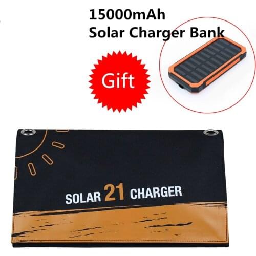Willone 21W solar charger bag outdoor Solar Charger Portable Solar Battery Chargers Charging for Phone for Hiking