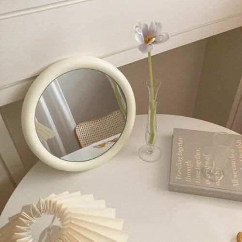 Make-up Mirror Wall Hanging Mirrors Retro Decoration Wooden Simple Personality Photography INS Household Girl Heart зеркало