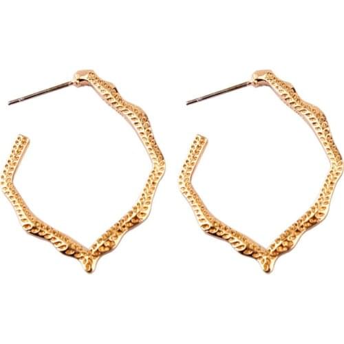 ZWPON 2019 Fashion Gold Classic Miku Statement Hoop Earrings for Women New Brand Designer Lightweight Dress Jewelry Wholesale