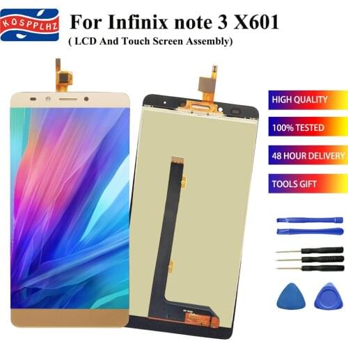 100% TESTED LCD For Infinix Note 3 Note3 X601 LCD Display Touch Screen Glass Digitizer Complete Assembly Replacement 6.0" +tools