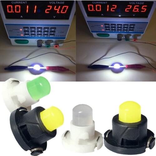 10 piezas T3 T4.2 T4.7 LED COCHE trucks 24V Auto Interior instrumento bombillas de luz de panel lámparas