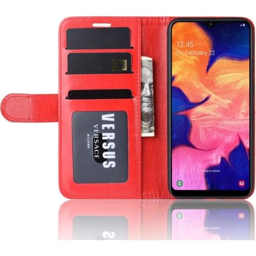 10pcs/lot R64 Wallet Leather Stand PU+TPU Cover with card slot for Samsung M40 M30 M20 M10 A10 A20 A30 A50 A60 A70 A10E A20E A80